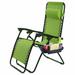 Arlmont & Co. Markus Zero Gravity Reclining Chaise Lounge Metal in Green | 43.3 H x 25.2 W x 35.4 D in | Outdoor Furniture | Wayfair