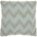 Mina Victory Life Styles Large Chevron Celadon Throw Pillow - Nourison DC173