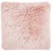 Mina Victory Yarn Shimmer Rose Shag Throw Pillow - Nourison TL004