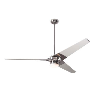 Modern Fan Company Torsion 62 Inch Ceiling Fan with Light Kit - TOR-BN-62-WH-271-004