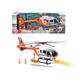 Dickie Toys Rettungshelikopter mit Licht & Sound, drehender Rotor, Seilwinde, 64 cm