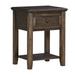 Millwood Pines Longino 1 - Drawer Solid Wood Nightstand in Birch Gray Wood in Brown | 29 H x 23 W x 18 D in | Wayfair