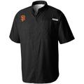 Men's Columbia Black San Francisco Giants Tamiami Omni-Shade Button-Down Shirt