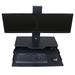 RightAngle Products Hover Helium Height Adjustable 2 Screen Desk Mount in Black | 26 H x 24 W in | Wayfair HHBHMD2428BB