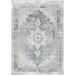 Blue/Gray 63 x 0.32 in Area Rug - Ophelia & Co. Kaelyn Oriental Gray/Blue Area Rug Viscose | 63 W x 0.32 D in | Wayfair