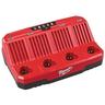 Milwaukee - Sistema M12 - Carga en 30/60 min. - Li-Ion y red Lithium-Ion 4 Puertos secuenciales