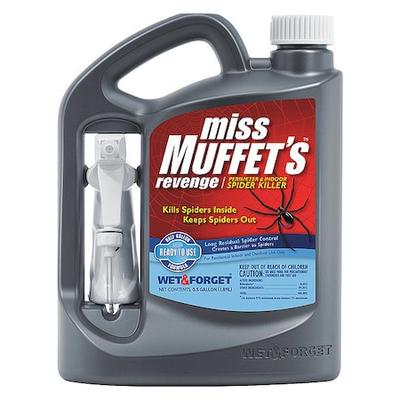 WET & FORGET 803064 64 oz Perimeter & Indoor Spider Killer, DEET Free, 3 ft Hose