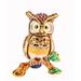 Ciel Collectables Small Owl Trinket Box Metal/Wire in Brown/Yellow | 2 H x 1.5 W x 1 D in | Wayfair 1013932A