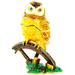 Ciel Collectables Owl on Branch Trinket Box Metal/Wire in Green/Yellow | 3.5 H x 2.75 W x 2.25 D in | Wayfair 1131065