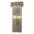 Hubbardton Forge Shard Outdoor Flush Mount Aluminum/Glass/Metal in Gray | 14.1 H x 8.6 W x 3.5 D in | Wayfair 302517-LED-78-YP0501