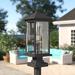 Sol 72 Outdoor™ Lovette 1-Light Pier Mount Light Metal in Black | 25 H x 9.5 W x 9.5 D in | Wayfair 164BB459F2544316BF95DB9F1D0C6ECC