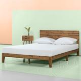 Union Rustic Tara Low Profile Platform Bed Wood & Metal/Metal in Brown | 33.5 H x 59.8 W x 81.5 D in | Wayfair B093BF66AA4844A6BE11597CBDFF69C2