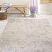 Blue/White 26 x 0.25 in Area Rug - Ophelia & Co. Karlee Beige/Blue Area Rug Polyester/Viscose | 26 W x 0.25 D in | Wayfair