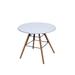 Isabelle & Max™ Harlen Olay Table Wood in Brown/White | 20 H x 24 W in | Wayfair E253F5167AF54450B5CFF865446F5893