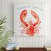 Highland Dunes 'Nautical Life IX' Textual Art on Wrapped Canvas in Gray/Red | 24 H x 24 W x 2 D in | Wayfair 567EFE8EBD4E479D9B39C22AF10045F1