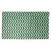 Black/Green 39 x 0.25 in Area Rug - Latitude Run® Avicia Wavy Stripe Green/Black Area Rug Polyester | 39 W x 0.25 D in | Wayfair