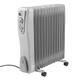 AMOS 3000W Electric Oil Filled Radiator Heater 3kw 13-Fin Portable Thermostat Heating Appliance with 3 Heat Settings, Safety Shut Off, and Power Indicator Ligh