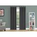 "Curtain Panel / 2Pcs Set / 54""W X 84""L / Room Darkening / Grommet / Living Room / Bedroom / Kitchen / Micro Suede / Polyester / Grey / Contemporary / Modern - Monarch Specialties I 9803"