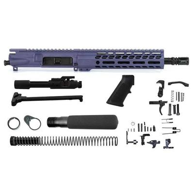 Ghost Firearms Upper Receiver Pistol Lower Parts Kit 5.56mm/.223 10.5in Carbine Moly Barrel 1-7 Twist 9in M-LOK Free Float Hand Guard A2 Flash Hider