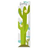 Finny and Zook Cactus Personalized Growth Chart Canvas in Green | 39 H x 10 W in | Wayfair gc000278
