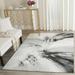 Gray/White 79 x 0.51 in Indoor Area Rug - Wrought Studio™ Acord Abstract Gray Area Rug | 79 W x 0.51 D in | Wayfair