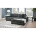 Gray Sectional - Home by Sean & Catherine Lowe Luxe 108" Wide Right Hand Facing Sofa & Chaise Polyester/Corduroy | 35 H x 108 W x 48 D in | Wayfair