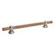 Great Grabz Signature Series Horizon Teak Grab Bar Metal in Gray | 3.15 H x 2.44 D in | Wayfair GGTEA42_SS