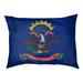 Tucker Murphy Pet™ Burien North Dakota Flag Dog Pillow Polyester/Fleece in Blue | 17 H x 42 W x 52 D in | Wayfair BFE7612270BD487E9A94BFAA71861731