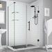 Aston Bromley GS Frameless 30.38" x 72" Rectangle Hinged Shower Enclosure, Stainless Steel | 72 H x 30.38 W x 64 D in | Wayfair