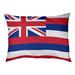 Tucker Murphy Pet™ Catalano Honolulu Flag Outdoor Dog Pillow Polyester in Blue/Red/White | 42 H x 52 W x 42 D in | Wayfair