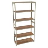 Tennsco Corp. Shelving Unit Wood/Wire/Metal in Brown | 76 H x 36 W x 18 D in | Wayfair RGL-1836S-214