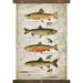 Millwood Pines Trout Fish Tapestry Metal in Brown/White | 60 H x 40 W in | Wayfair A36409E8BBDF4B419D4F1F87221F07A9