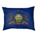 Tucker Murphy Pet™ Burien Pennsylvania Flag Dog Pillow Polyester/Fleece in Blue | 17 H x 42 W x 42 D in | Wayfair 55265FFCD28249C6A6CC97F71237F927
