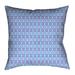 Latitude Run® Avicia Geometric Throw Pillow Polyester/Polyfill blend in White/Blue | 36 H x 36 W x 14 D in | Wayfair