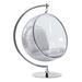 Balloon Chair - Corrigan Studio® Abarca 41" Wide Balloon Chair Faux Leather in White | 42 H x 41 W x 32 D in | Wayfair