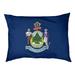 Tucker Murphy Pet™ Catalano Maine Flag Outdoor Dog Pillow Polyester in Blue | 42 H x 52 W x 42 D in | Wayfair 44FF1CB57A314F0BBAE741A80D48A81C