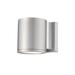 WAC Lighting Tube 2 - Bulb 6.5" H Integrated LED Frosted Glass Outdoor Armed Sconce Aluminum/Glass/Metal in Gray | 6.5 H x 4.5 W x 6 D in | Wayfair