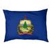 Tucker Murphy Pet™ Catalano Vermont Flag Outdoor Dog Pillow/Classic Polyester in Blue | 42 H x 52 W x 42 D in | Wayfair