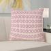 Latitude Run® Avicia Throw Pillow Polyester/Polyfill blend in Pink/Green | 14 H x 14 W x 3 D in | Wayfair 58379306B5BB4B2D9F057EDEB9F1C475