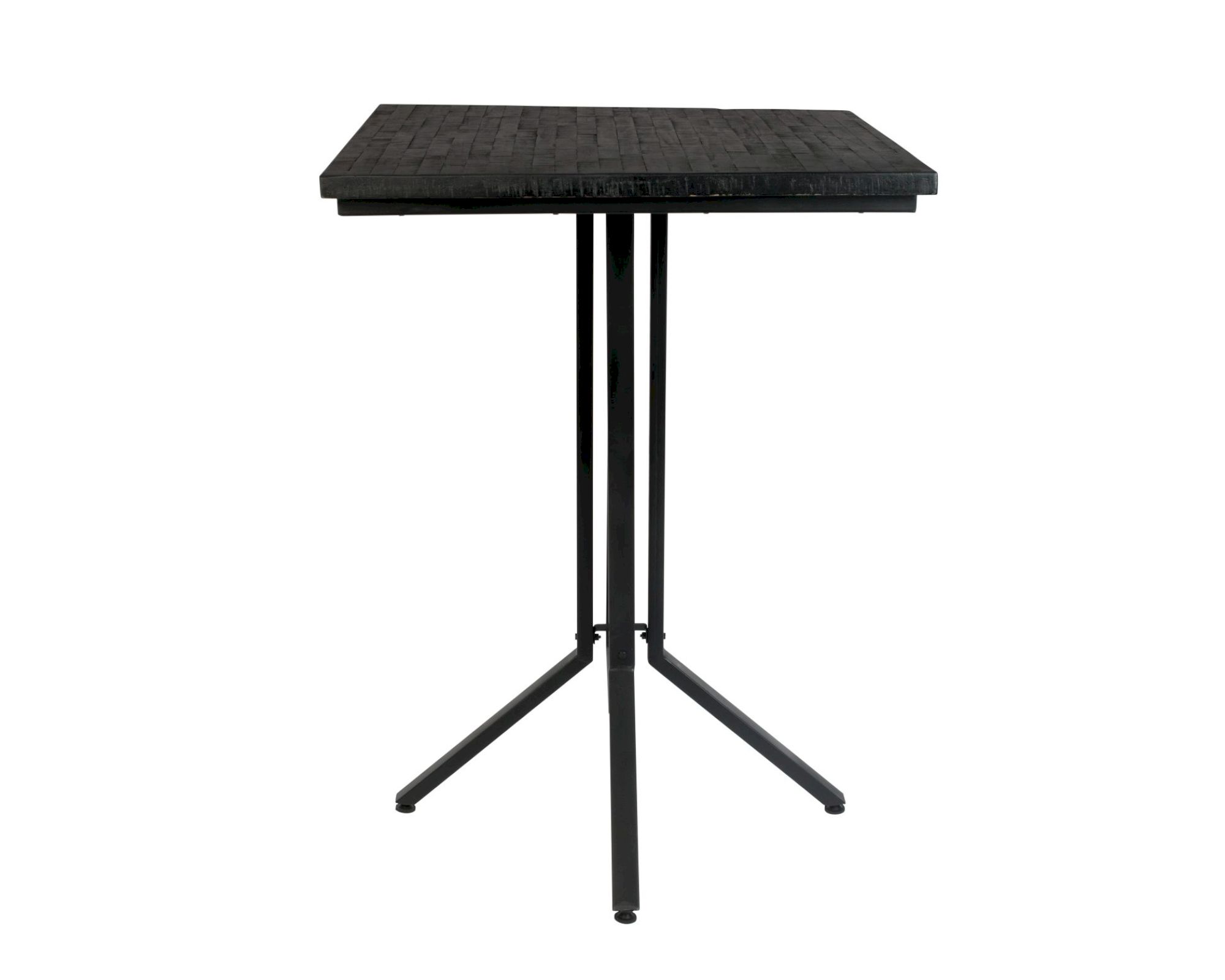 designline »Maze« Bistrotisch eckig Bartisch 75x75x110cm schwarz