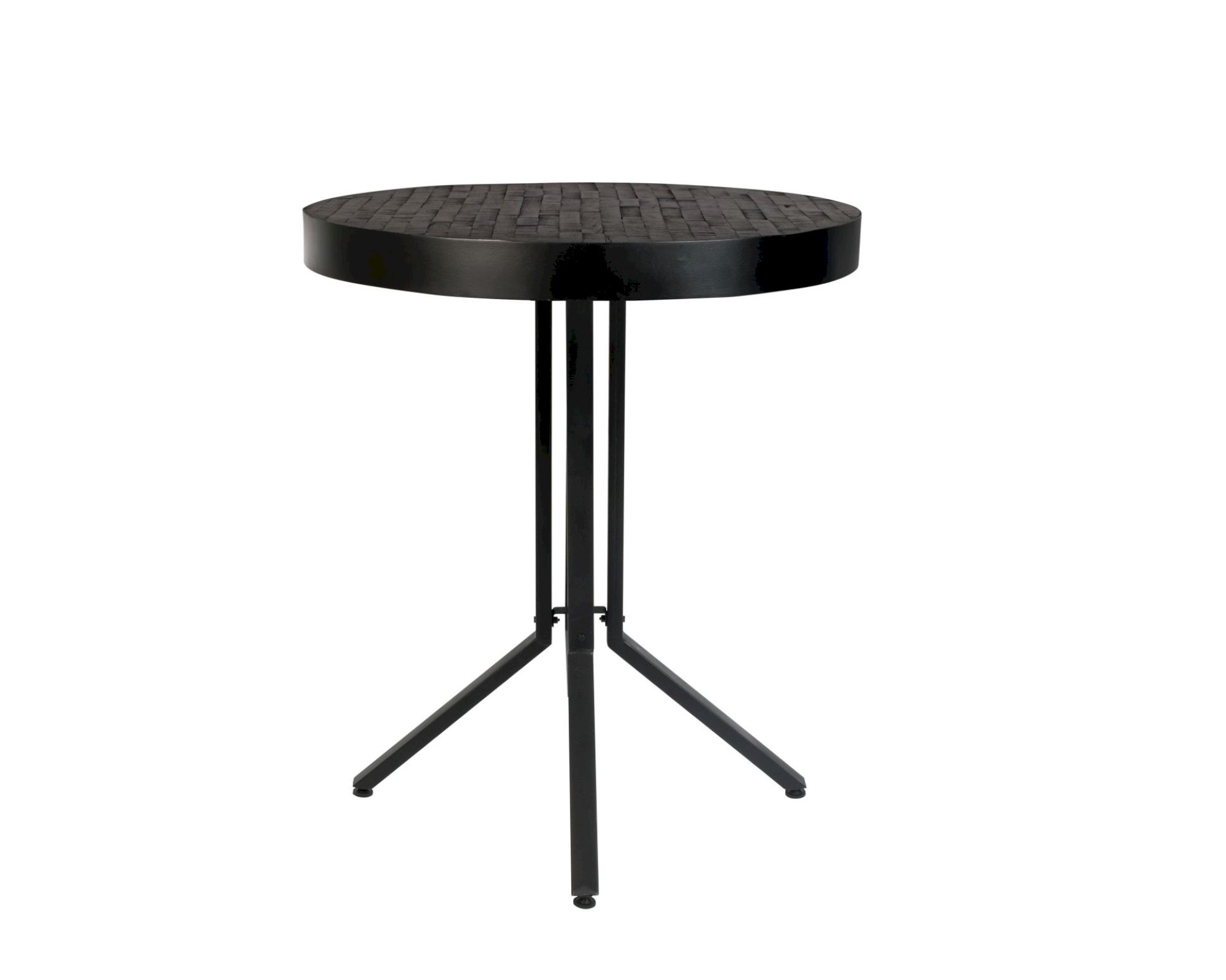 designline »Maze« Bistrotisch rund Bartisch 114x79x14cm schwarz