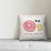 Designs Direct Creative Group Beach Day Starter Pack Pillow Polyester/Polyfill | 16" x 16" | Wayfair 5422-B1