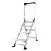 Little Giant Ladder Systems Jumbo 4 Step 5 ft Aluminum Step Ladder w/ 375 lb. Load Capacity Aluminum in Gray | 1.83 W x 0.42 D in | Wayfair 11904