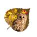 Loon Peak® Owl Berries Aspen Leaf Wall Décor Metal in Gray/Yellow | 6 H x 7 W x 1 D in | Wayfair A485F29560D842B6A6E7E88AC57D4F12