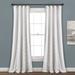 Chenille Chevron Window Curtain Panels White 40x95 Set - Lush Decor 16T003875