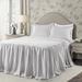 Ticking Stripe Bedspread Gray 3Pc Set Full - Lush Decor 16T003731