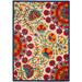 Aloha ALH20 4'x6' Red Multicolor Easy-care Indoor-outdoor Rug - Nourison ALH20