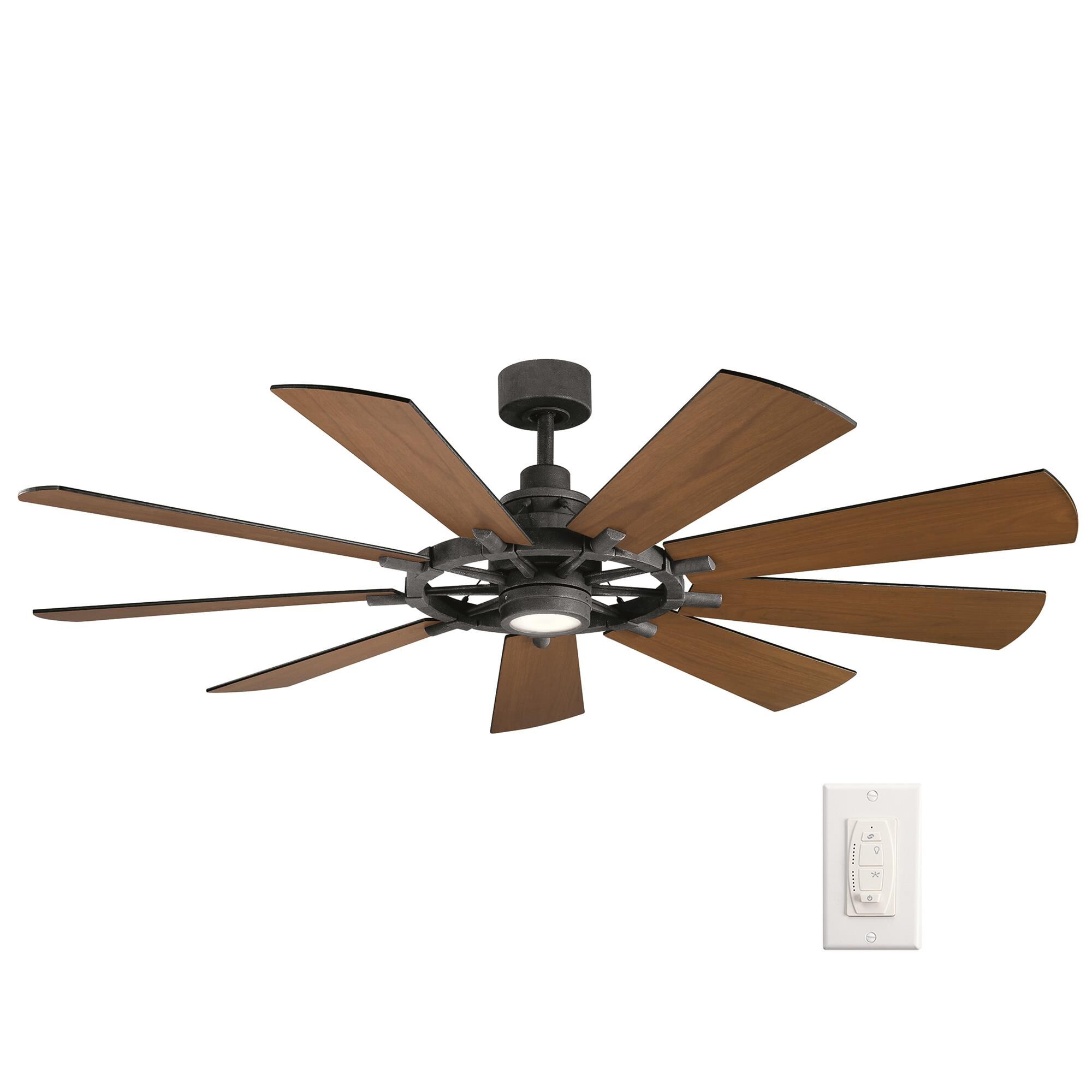 Kichler Lighting Gentry 65 Inch Ceiling Fan with Light Kit - 300265DBK