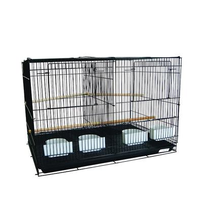 YML Breeding Black Cages with Divider, Small