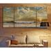 Latitude Run® Evening Wave - Multi-Piece Image on Canvas Metal in Orange | 32 H x 64 W x 1.5 D in | Wayfair 041960CD24974DDC86AFBA4BB80D62EA